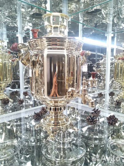 Новый тульский угольный дровяной самовар