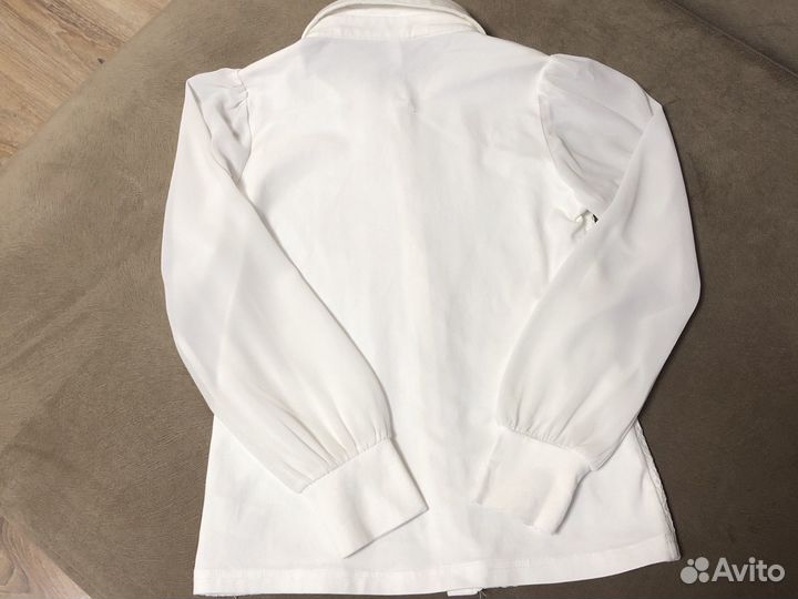 Блузка белая школьная на девочку