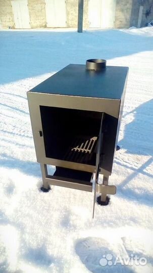 Печь камин на дровах