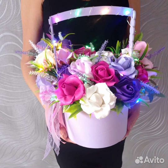 Букет из мыльных цветов