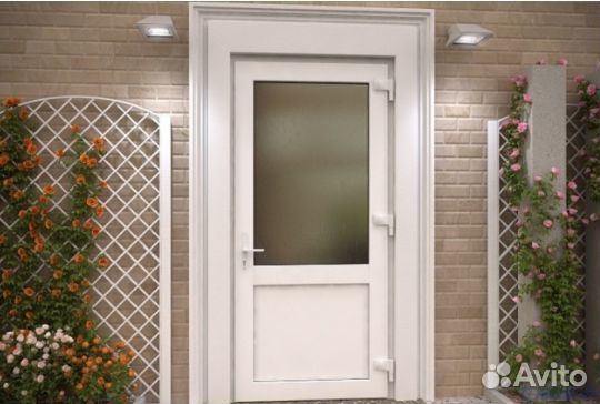 Двери пвх входные со стеклом