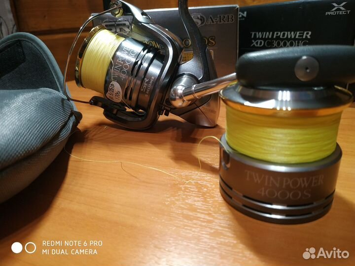 Катушка Shimano 08 Twin Power 4000S + шпуля 4000XG