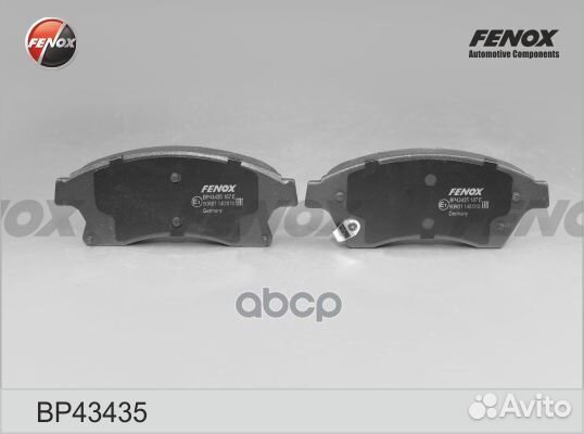 Колодки Диск торм. bp43435 fenox