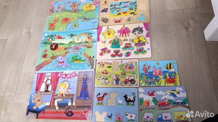 Детские развивающие игрушки деревянные