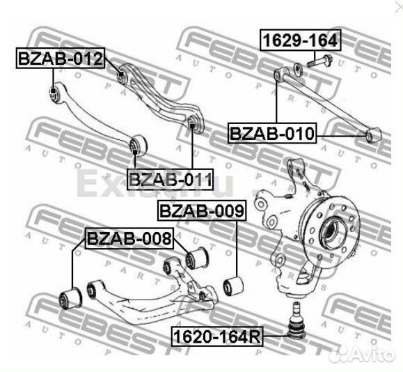 Сайлентблок рычага MB GL X164/ML/W164/R/W251 05