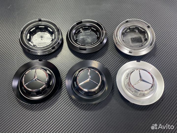 Заглушка в диск цельная AMG 146 мм Mercedes Benz