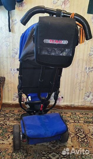 Детский велосипед трехколесный с ручкой