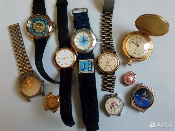 Часы советские Ракета, Чайка, Заря и др