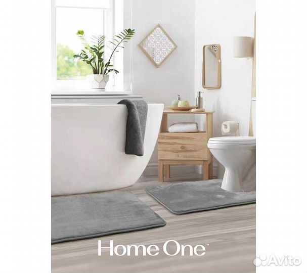 Набор ковриков для ванной и туалета с эффектом пам