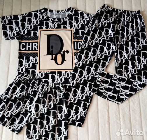 Костюм домашний Diоr 3в1, (р.44-48). Новый