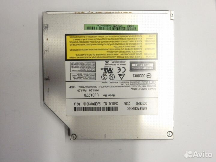 Оптический привод DVD RW ujda770