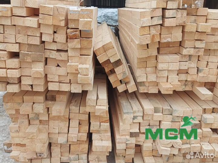 Брус строганный из натуральный сосны