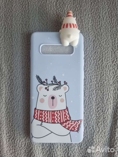 Чехол на samsung galaxy s10 plus новогодний новый