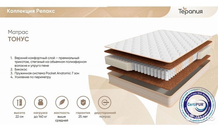 Ортопедические матрасы новые