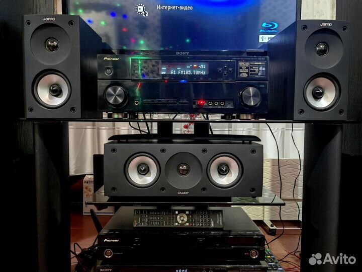 Акустика jamo S626, ресивер pioneer 920