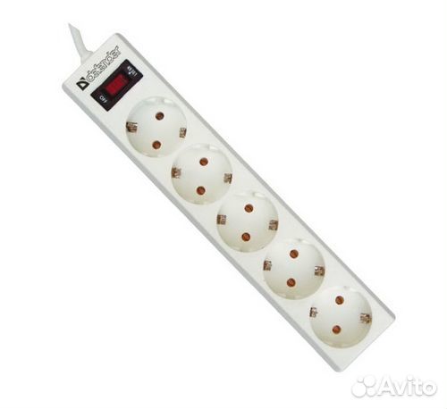 Сетевой фильтр defender ES, 5 розеток, пвс 3*1,0 м