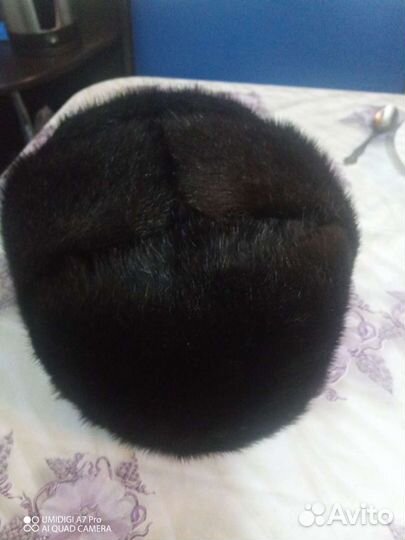 Норковая шапка мужская 56 65