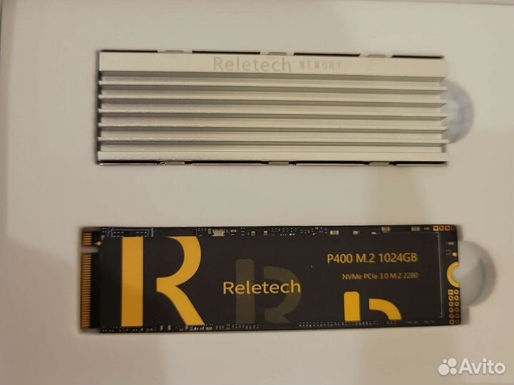 SSD ReleTech M.2 nvme (1 TB) + охлаждение - новый