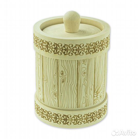 Бочонок для меда Туесок 1 кг (липа) без гравировки