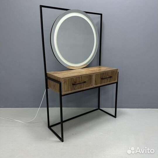 Гримерный стол Лофт с зеркалом