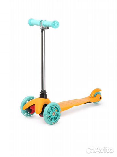 Самокат детский трехколесный светящиеся колеса