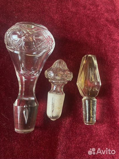 Пробки к старинным графинам