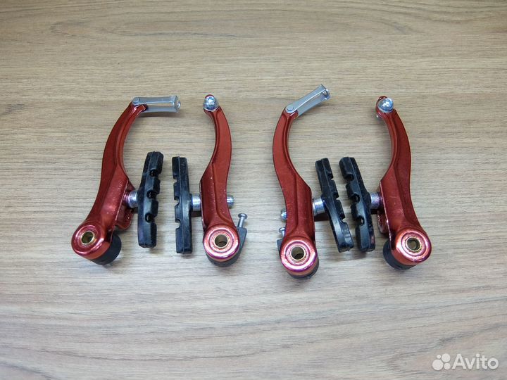 Тормоза V-Brake комплект, анодированный алюминий