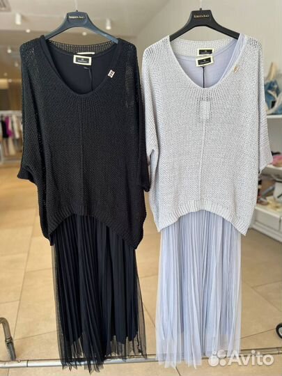 Платье с кардиганом двойка