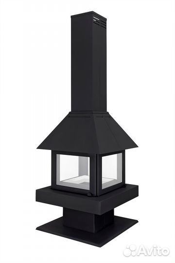 Камин эклипс островной 4D Экокамин