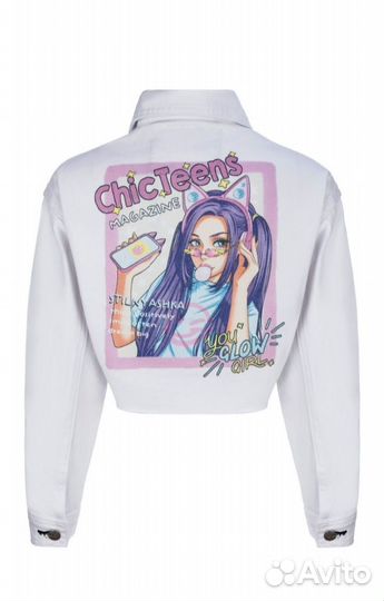 Джинсовая куртка ветровка куртка для девочки