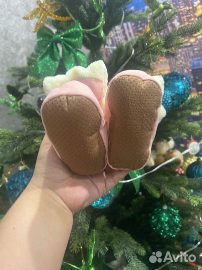 Пинетки зимние для девочки