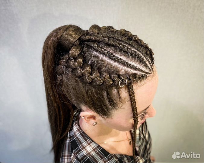 Косы с канекалоном, брейды, афрокосички, де