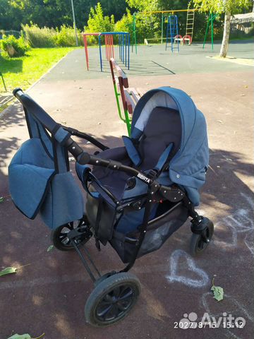 Коляска 2 в 1 индиго берта