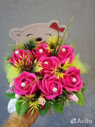 Букет цветов из мыла