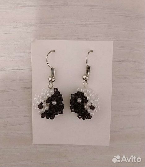 Серьги из бисера