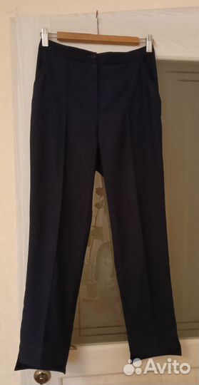 Брюки строгие со стрелками тёмно-синие