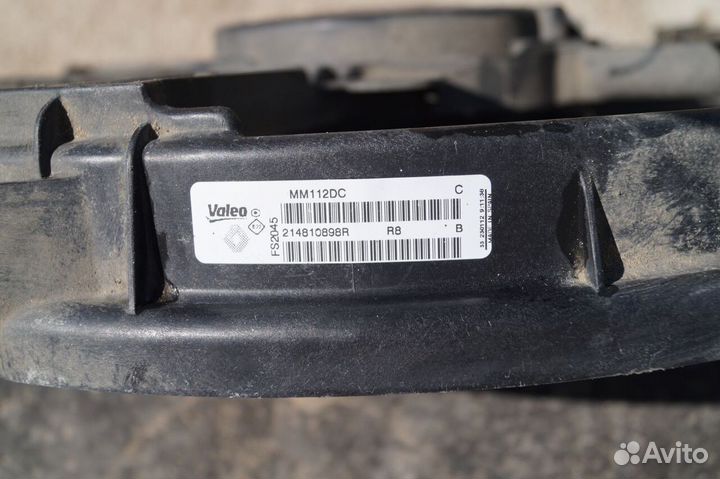 Вентилятор радиатора охлаждения Меган 3, Флюенс