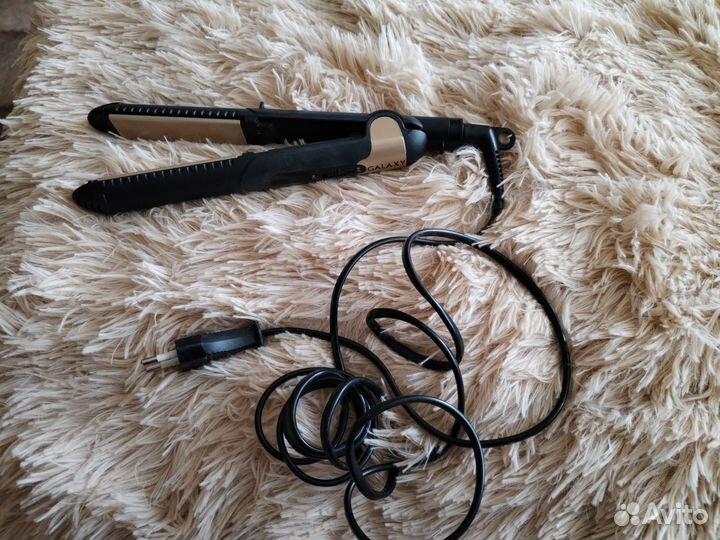 Утюжок Galaxy (для волос) +плойка Rowenta