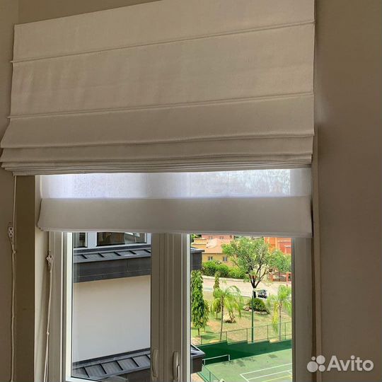 Римские шторы двойные