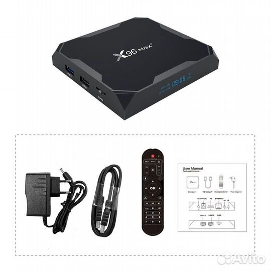 Тв приставка X96 Max Plus (Amlogic S905X3) 4/64 гб