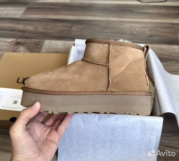 Угги Жен Ugg Classic Ultra Mini Platform Chestnut