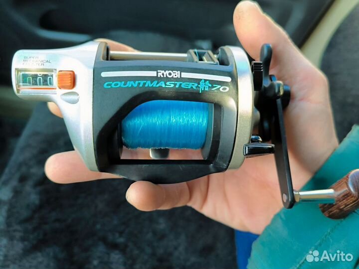 Катушка на омуля. Счётчик в метрах. Япония