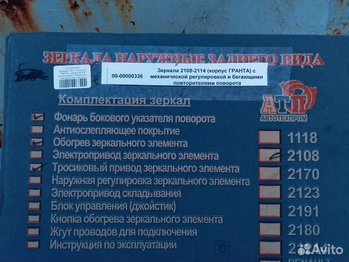 Зеркала боковые от LADA granta