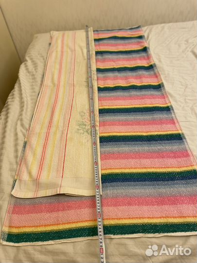 Полотенца х/б 1 шт новое полоска 70 на 155 СССР