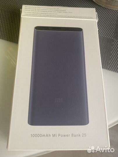 Пауэрбанк xiaomi mi power bank 2s 10000 мАч QC 2.0