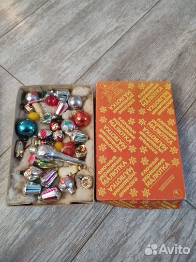 Елочные игрушки СССР набор Малютка