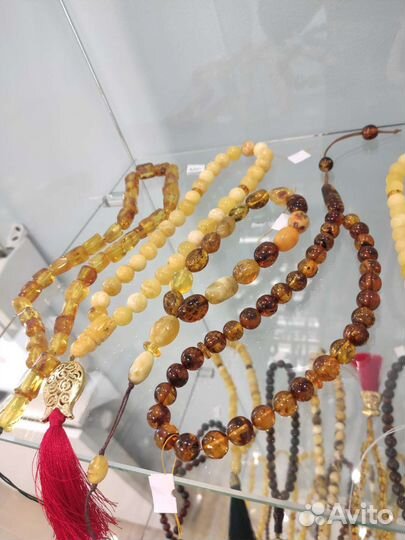 Янтарный Жук чётки