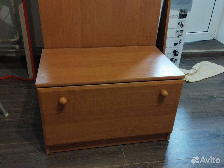 Вешалка в прихожую напольная с обувницей