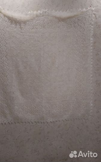 Шаль вязаная натуральная