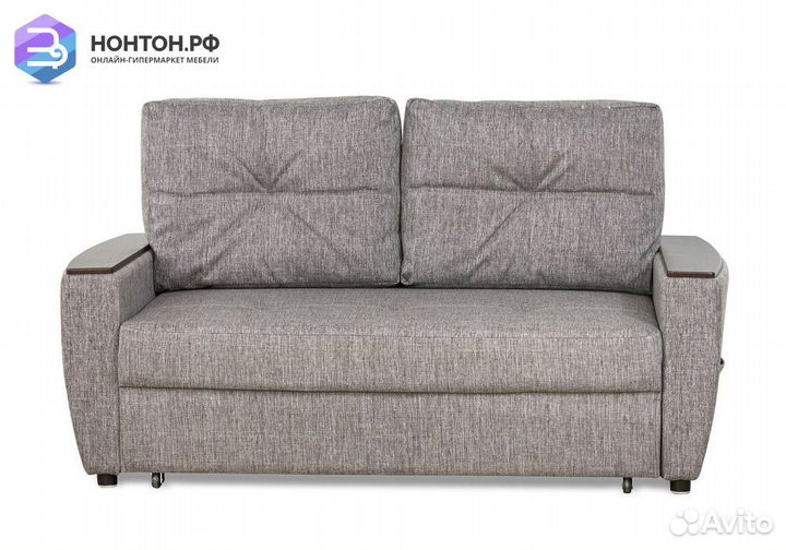 Диван еврокнижка Дубай темно-серый